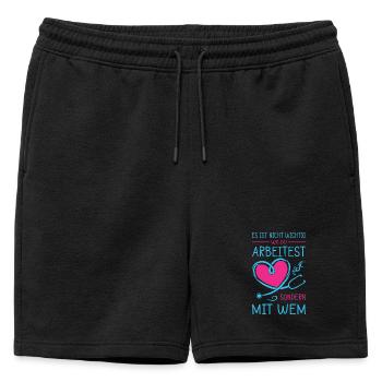 Infirmière Cadeaux Infirmière Infirmière Drôle - Short de survêtement homme premium - noir - Devant - AI Model Male 178 light (178cm)