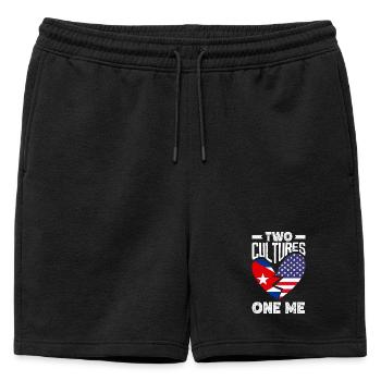 Cuba Pride & Home - Design du drapeau de Cuba - Short de survêtement homme premium - noir - Devant - AI Model Male 178 light (178cm)