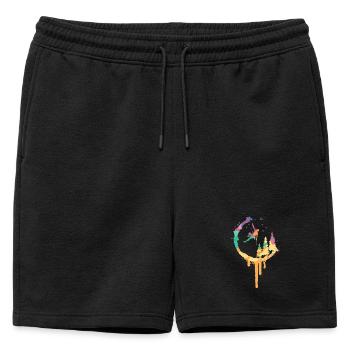 Cercle des couleurs des alpinistes - Short de survêtement homme premium - noir - Devant - AI Model Male 178 light (178cm)