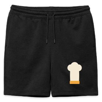 Chapeau de chef, chef, chef, maître du grill, cadeau - Short de survêtement homme premium - noir - Devant - AI Model Male 178 light (178cm)