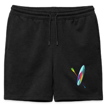 Stand up paddle paddle board coloré - Short de survêtement homme premium - noir - Devant - AI Model Male 178 light (178cm)