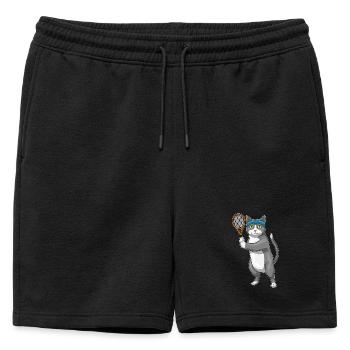 Raquette de tennis Cat Tennis - Short de survêtement homme premium - noir - Devant - AI Model Male 178 light (178cm)