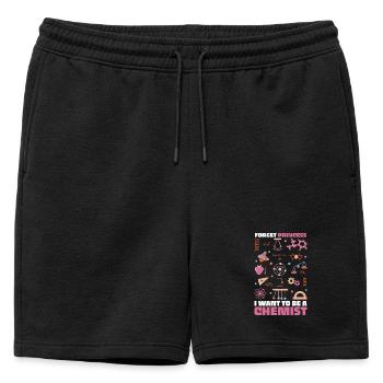 Rêves de chimie : je veux être chimiste - Short de survêtement homme premium - noir - Devant - AI Model Male 178 light (178cm)