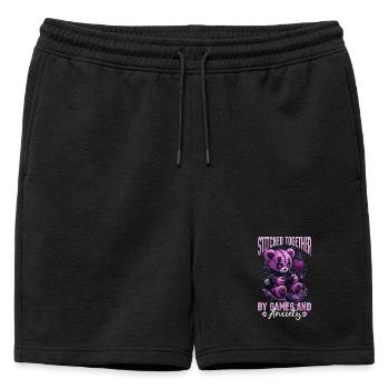 Pastel Goth Soft Goth Gaming Gamer - Short de survêtement homme premium - noir - Devant - AI Model Male 178 light (178cm)