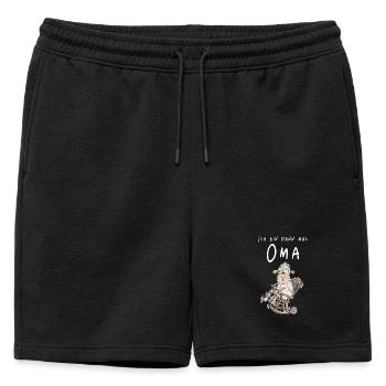 Je suis alors grand-mère je petit-fils je petit-fils - Short de survêtement homme premium - noir - Devant - AI Model Male 178 light (178cm)