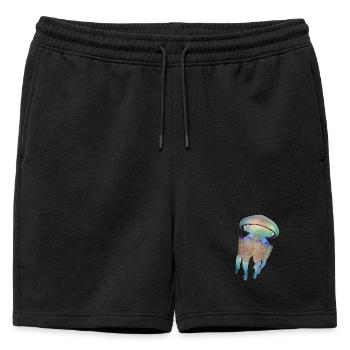 Méduse - Short de survêtement homme premium - noir - Devant - AI Model Male 178 light (178cm)