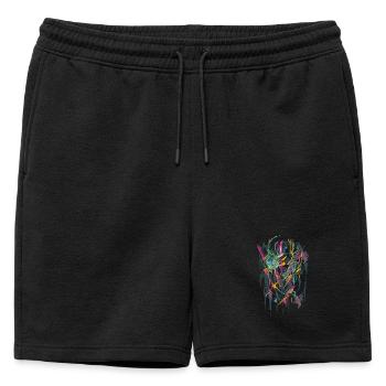 Art - Short de survêtement homme premium - noir - Devant - AI Model Male 178 light (178cm)