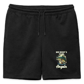 J’en ai assez, je vais pêcher ! - Short de survêtement homme premium - noir - Devant - AI Model Male 178 light (178cm)