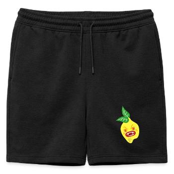 COSTUME D’HALLOWEEN CITRON - Short de survêtement homme premium - noir - Devant - AI Model Male 178 light (178cm)