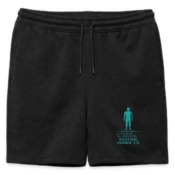 Erreur d’empathie de démarrage de Human 1.0 - Short de survêtement homme premium - noir - Devant - AI Model Male 178 light (178cm)