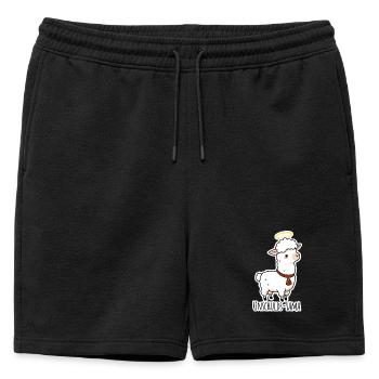 Innocence Lama ne l’a pas fait - Short de survêtement homme premium - noir - Devant - AI Model Male 178 light (178cm)