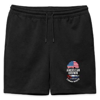 Cuba Pride & Home - Design du drapeau de Cuba - Short de survêtement homme premium - noir - Devant - AI Model Male 178 light (178cm)