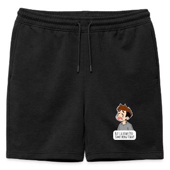 Votre enfant ne veut pas aider à la maison ? - Short de survêtement homme premium - noir - Devant - AI Model Male 178 light (178cm)