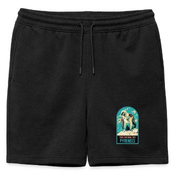 Gypaète Parc National Pyrénées : Faune Majestueuse - Short de survêtement homme premium - noir - Devant - AI Model Male 178 light (178cm)
