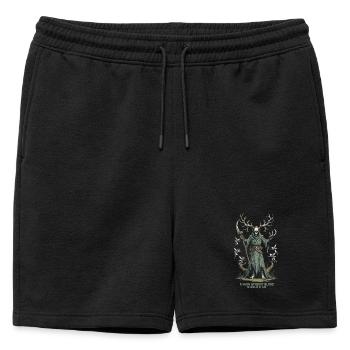 Créatures mythologiques Encantado - Short de survêtement homme premium - noir - Devant - AI Model Male 178 light (178cm)