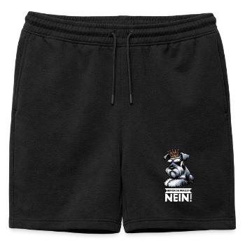 Avant que vous ne demandiez Pas de Schnauzer Géant - Short de survêtement homme premium - noir - Devant - AI Model Male 178 light (178cm)