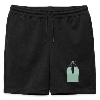 Haut bikini Mint Halter - Short de survêtement homme premium - noir - Devant - AI Model Male 178 light (178cm)