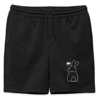 NÖ Gift Birthday - Mens' Premium Organic Sweatshorts - black - Front - AI Model Male 178 light (178cm)