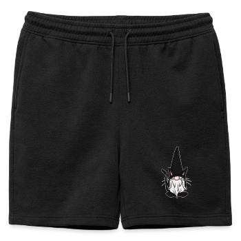 Chats Gnomes Gnomes - Short de survêtement homme premium - noir - Devant - AI Model Male 178 light (178cm)