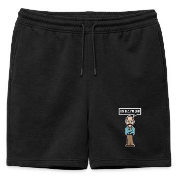 Retraite Déclaration des aînés Liberté d’emploi Retraité - Short de survêtement homme premium - noir - Devant - AI Model Male 178 light (178cm)