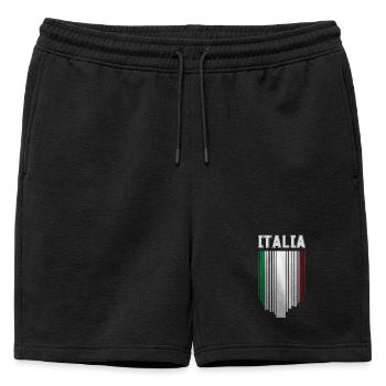Drapeau de l’Italie, fierté italienne - Short de survêtement homme premium - noir - Devant - AI Model Male 178 light (178cm)
