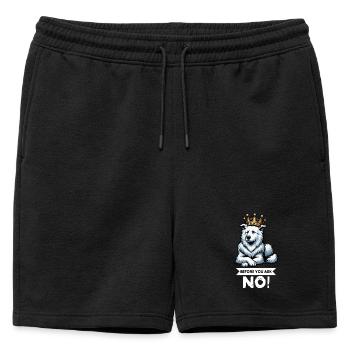 Avant de demander Berger Blanc Berger Berger - Short de survêtement homme premium - noir - Devant - AI Model Male 178 light (178cm)