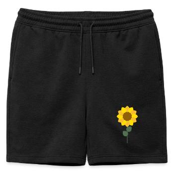 tournesol - Short de survêtement homme premium - noir - Devant - AI Model Male 178 light (178cm)