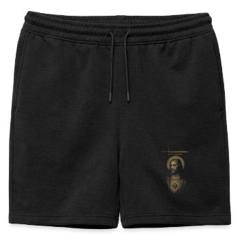 Le discernement, pas le jugement. - Short de survêtement homme premium - noir - Devant - AI Model Male 178 light (178cm)