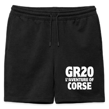 Corse, île de beauté, fierté Corse - Short de survêtement homme premium - noir - Devant - AI Model Male 178 light (178cm)