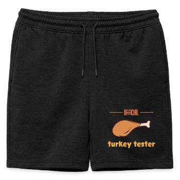 Testeur de dinde - Short de survêtement homme premium - noir - Devant - AI Model Male 178 light (178cm)