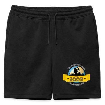 16e anniversaire Faire vibrer la foule depuis 09/2009 - Short de survêtement homme premium - noir - Devant - AI Model Male 178 light (178cm)