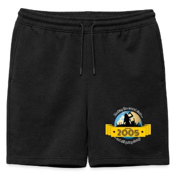 20e anniversaire Faire vibrer la foule depuis 09/2005 - Short de survêtement homme premium - noir - Devant - AI Model Male 178 light (178cm)