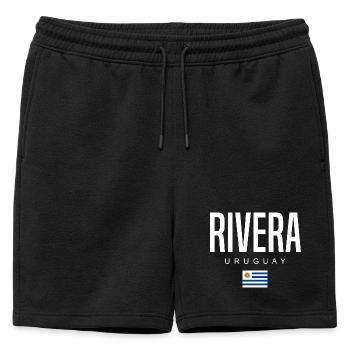 Rivera Uruguay Uruguayans - Mens' Premium Organic Sweatshorts - black - Front - AI Model Male 178 light (178cm)