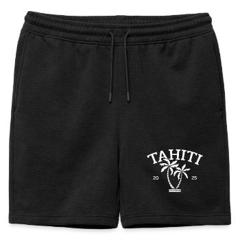 Tahiti - Palmiers - Palmiers - Polynésie française Beach - Short de survêtement homme premium - noir - Devant - AI Model Male 178 light (178cm)