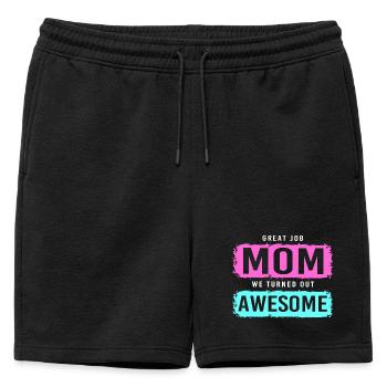 Maman célibataire Maman célibataire Maman célibataire - Short de survêtement homme premium - noir - Devant - AI Model Male 178 light (178cm)