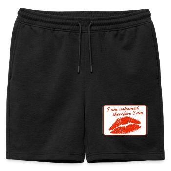 J’ai honte, donc j’ai honte - Short de survêtement homme premium - noir - Devant - AI Model Male 178 light (178cm)