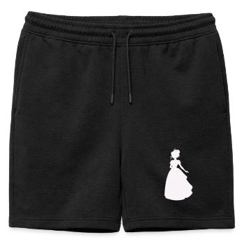 Princesse en robe de bal - Short de survêtement homme premium - noir - Devant - AI Model Male 178 light (178cm)