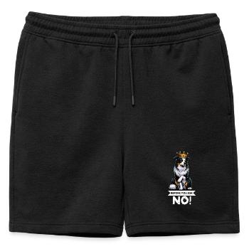 Avant de demander aux Australian Shepherds Aussie Aussies - Short de survêtement homme premium - noir - Devant - AI Model Male 178 light (178cm)