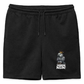 Avant que vous ne demandiez : pas de perroquet gris d’Afrique, perroquet, perroquet, perroquet, perroquet - Short de survêtement homme premium - noir - Devant - AI Model Male 178 light (178cm)