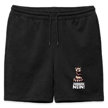 Avant que vous ne demandiez. Pas de furet-furet propriétaire - Short de survêtement homme premium - noir - Devant - AI Model Male 178 light (178cm)