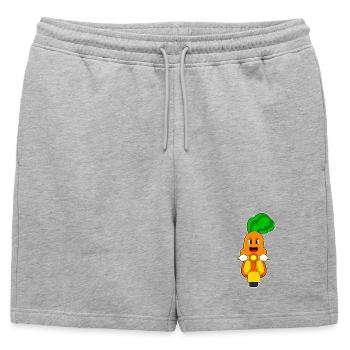 Carotte Scooter - Short de survêtement homme premium - gris chiné - Devant - AI Model Male 178 light (178cm)