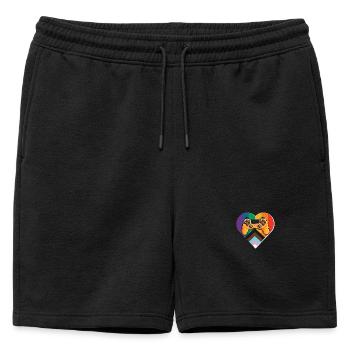 Pride Gaming Controller - Mens' Premium Organic Sweatshorts - black - Front - AI Model Male 178 light (178cm)