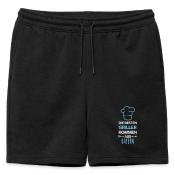 Les meilleurs barbecues viennent de Bavière / Grill, BBQ - Short de survêtement homme premium - noir - Devant - AI Model Male 178 light (178cm)