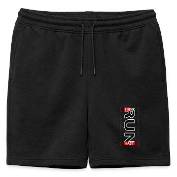Think Fast RUN Sportif wear - Short de survêtement homme premium - noir - Devant - AI Model Male 178 light (178cm)