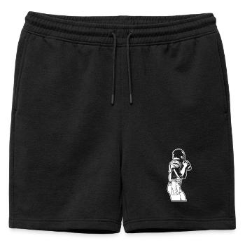 Amateurs de football - Short de survêtement homme premium - noir - Devant - AI Model Male 178 light (178cm)
