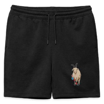 Croquant de hockey sur gazon Goat - Short de survêtement homme premium - noir - Devant - AI Model Male 178 light (178cm)