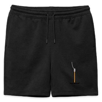 Schleppliftbügel Classic Apres Ski fun Design - Männer Premium Organic Sweatshorts - Schwarz - Vorne - AI Model Male 178 light (178cm)