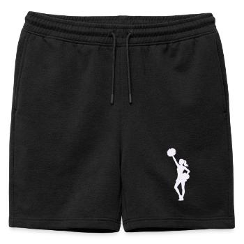 Silhouette de pom-pom girls avec pompons - Short de survêtement homme premium - noir - Devant - AI Model Male 178 light (178cm)