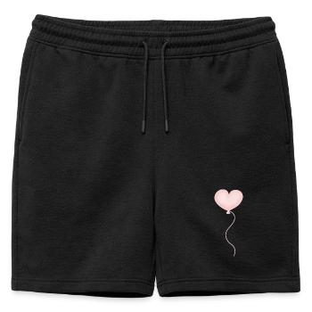 Cœur de ballon - Short de survêtement homme premium - noir - Devant - AI Model Male 178 light (178cm)