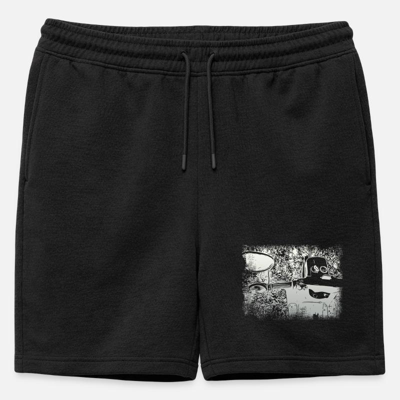 Simson Schwalbe KR51 - Männer Premium Organic Sweatshorts - Schwarz